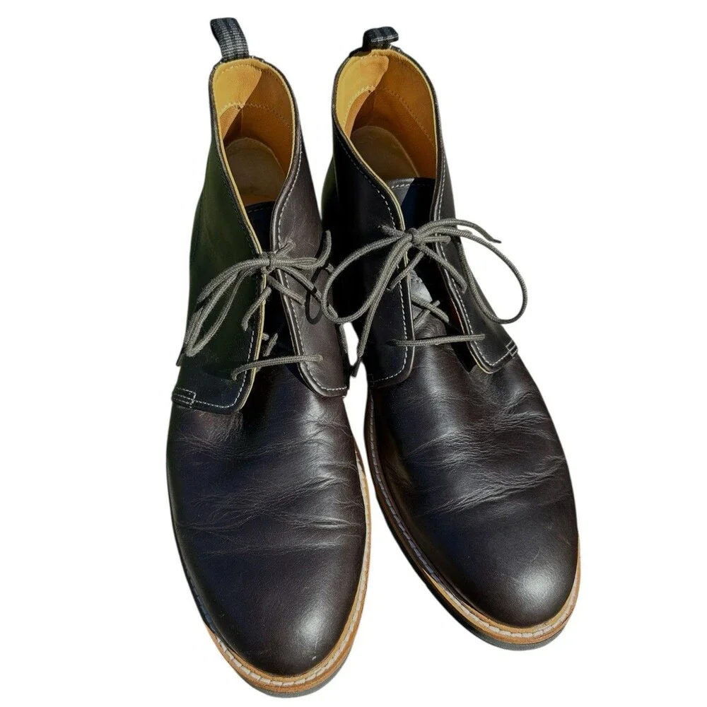 Cole Haan Original Grand Chukka Boot Men's 12 Black Leather Lace Up Grand OS